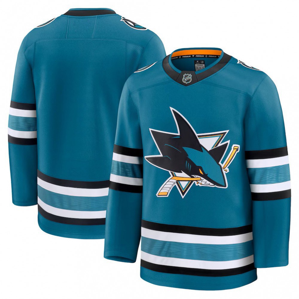 Men's San Jose Sharks Teal Home Premium Jersey-Pro Kit Vault | Brand New 26/27 Sports Jerseys